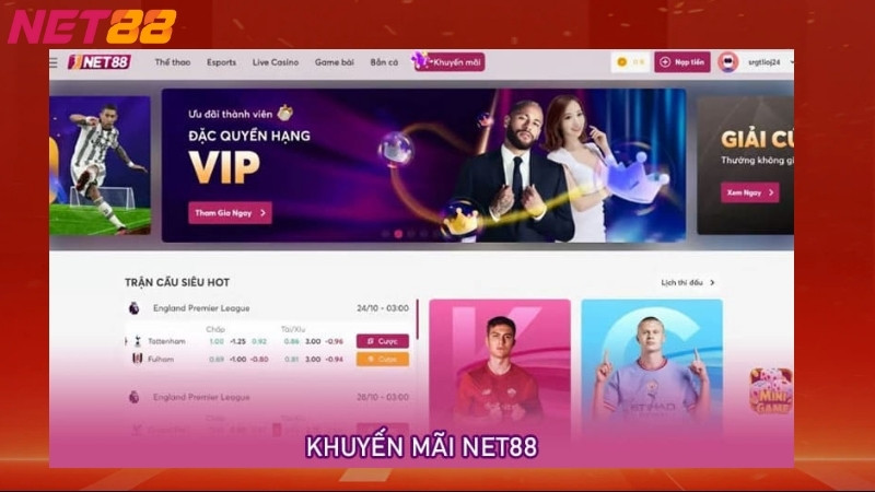 Danh sách khuyến mãi Net88 hấp dẫn