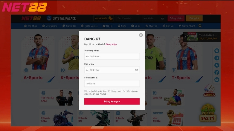 Hướng dẫn tham gia cá cược tại nhà cái Net88