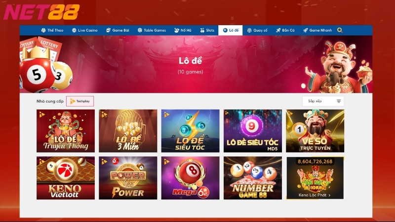 Giới thiệu sảnh lô đề net88